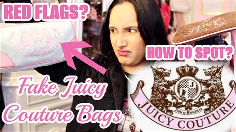 how to tell fake juicy couture bags|false juicy couture items.